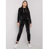 Lakerta Veliūrinis treningas moterim LK-KMPL-508683.06-juoda