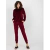 Lakerta Veliūrinis treningas moterim LK-KMPL-509149.10X-bordo