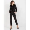 Lakerta Veliūrinis treningas moterims LK-KMPL-509167.90-juoda