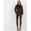 Lakerta Veliūrinis treningas moterims LK-KMPL-509183.06X-ciemny ruda