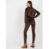 Lakerta Veliūrinis treningas moterims LK-KMPL-509183.06X-ciemny ruda