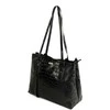 Large Leather Shopper Bag Solier FL56 Alen – Juodas