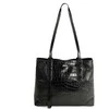 Large Leather Shopper Bag Solier FL56 Alen – Juodas