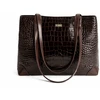 Large Leather Shopper Bag Solier FL56 Alen – Brown