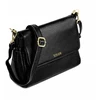Leather Crossbody Shoulder Bag Solier FL52 Alessa – Juodas