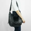 Leather Shopper Hobo Bag Solier FL46 Seline – Juodas