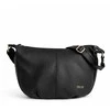 Leather Women’s Baguette Shoulder Bag Solier FL53 Mirelle – Juodas