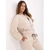 Moda Laisvalaikio kostiumas moterims-IT-KMPL-21736.02P-jasny smėlio spalva
