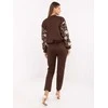 Moda Laisvalaikio kostiumas moterims-IT-KMPL-21736.02P-ruda