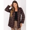 Moda Švarkas moterims -IT-MA-21739.16P-ciemny ruda