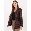 Moda Švarkas moterims -IT-MA-21739.16P-ciemny ruda