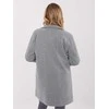 Moda Paltas moterims -IT-PL-20238.23-ciemny pilka