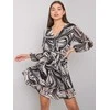 Och Bella Suknelė-TW-SK-BI-2635.49P-juoda-smėlio spalvos