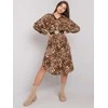 Och Bella Suknelė-TW-SK-BI-32555.72P-juoda-smėlio spalvos