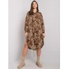 Och Bella Suknelė-TW-SK-BI-32555.72P-juoda-smėlio spalvos