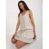 Och Bella Suknelė-TW-SK-BI-8139.44-šviesiai smėlio spalvos