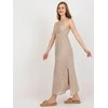 Och Bella Suknelė-TW-SK-BI-8676.22-smėlio spalvos