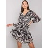 Och Bella Suknelė-TW-SK-BI-2635.49P-juoda-smėlio spalvos