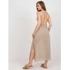 Och Bella Suknelė-TW-SK-BI-8676.22-smėlio spalvos
