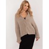 Och Bella Megztinis-TW-SW-BI-25002.88P-smėlio spalvos