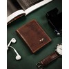 Peterson portfelis PTN WL-0904-COM konjakas