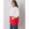 Relevance Megztinis-RV-BL-6845.51P-baltas ir raudonas