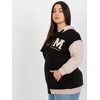 Relevance Megztinis-RV-BL-8272.85-juodas-smėlio spalvos