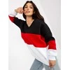 Relevance Megztinis-RV-BL-8377.89-juoda-raudona