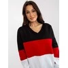 Relevance Megztinis-RV-BL-8377.89-juoda-raudona
