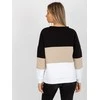 Relevance Megztinis-RV-BL-8377.89-juodas-smėlio spalvos
