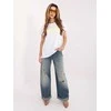 Relevance T-shirt-RV-TS-A1206.84-balta ir-geltona