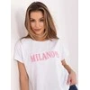 Relevance T-shirt-RV-TS-A1206.84-balta ir-rožinis