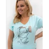 Relevance T-shirt-RV-TS-A1385.09P-mietowy