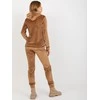 Relevance Veliūrinis treningas moterims RV-KMPL-6087-2.14-camelowy