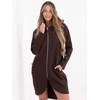 Rue Paris Bluza-RV-BL-4858-1.99P-ciemny ruda