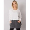 Rue Paris Megztinis-RV-BL-7197.89P-baltas-pilkas
