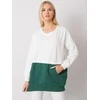Rue Paris Megztinis-RV-BL-7197.89P-baltas-žalias