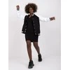 Rue Paris Megztinis-RV-BL-7351.28X-juodai baltas