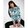 Rue Paris Megztinis-RV-BL-8120.69P-baltas-mėlynas