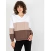 Rue Paris Megztinis-RV-BL-8328.65P-balta-ruda
