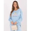 Rue Paris Bluza-RV-BL-A1218.11P-šviesiai mėlyna