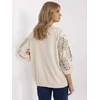 Rue Paris Bluza-RV-BL-A367-1.18P-jasny smėlio spalva
