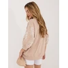 Rue Paris Bluza-RV-BL-A367-1.18P-smėlio spalva