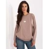 Rue Paris Bluza-RV-BL-A877.19P-ciemny bezowy