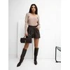 Rue Paris Bluzka-RV-BZ-A1057.15P-ciemny bezowy