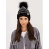 Kepurė Rue Paris Cap-JK-CZ-52.17-juodas