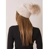 Kepurė Rue Paris Cap-JK-CZ-12,68-smėlio spalvos
