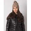 Kepurė Rue Paris Cap-JK-CZ-24.30-tamsiai smėlio spalvos