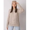 Kepurė Rue Paris Cap-JK-CZ-27.84P-tamsiai smėlio spalvos