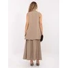 Rue Paris Kamizelka-IT-KZ-FL5069.84-ciemny bezowy